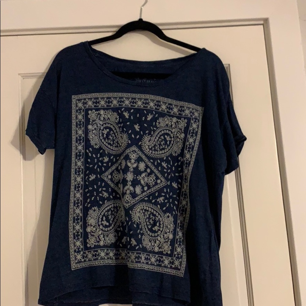 Lucky Brand embroidered T-shirt.